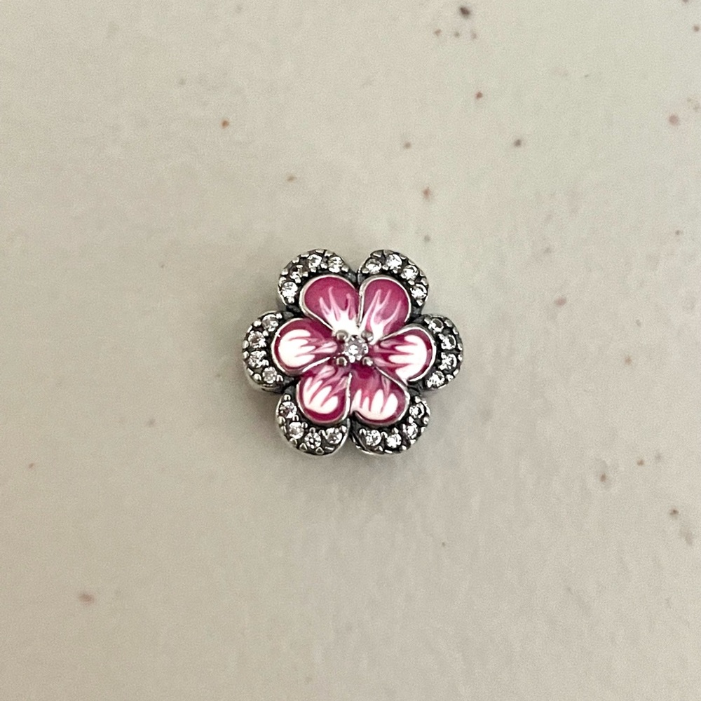 Tropical Flower Bracelet Charm
